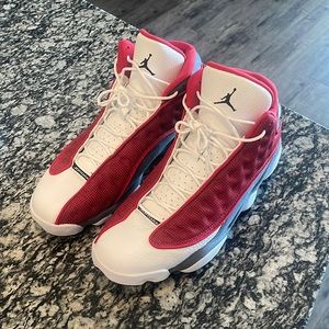 Jordan 13 red flints. Lightly worn only worn 2 times. No box